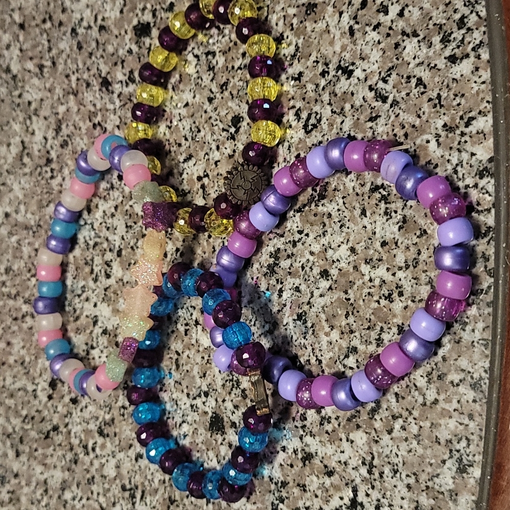 Kandi rave bracelets